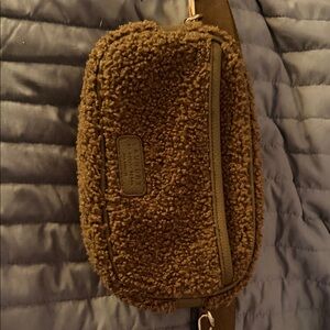 Laundry By Shelli Segal Brown Sherpa Crossbody Bag